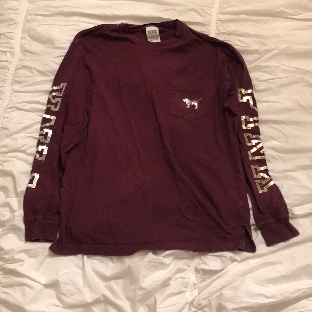 Long sleeve pink shirt